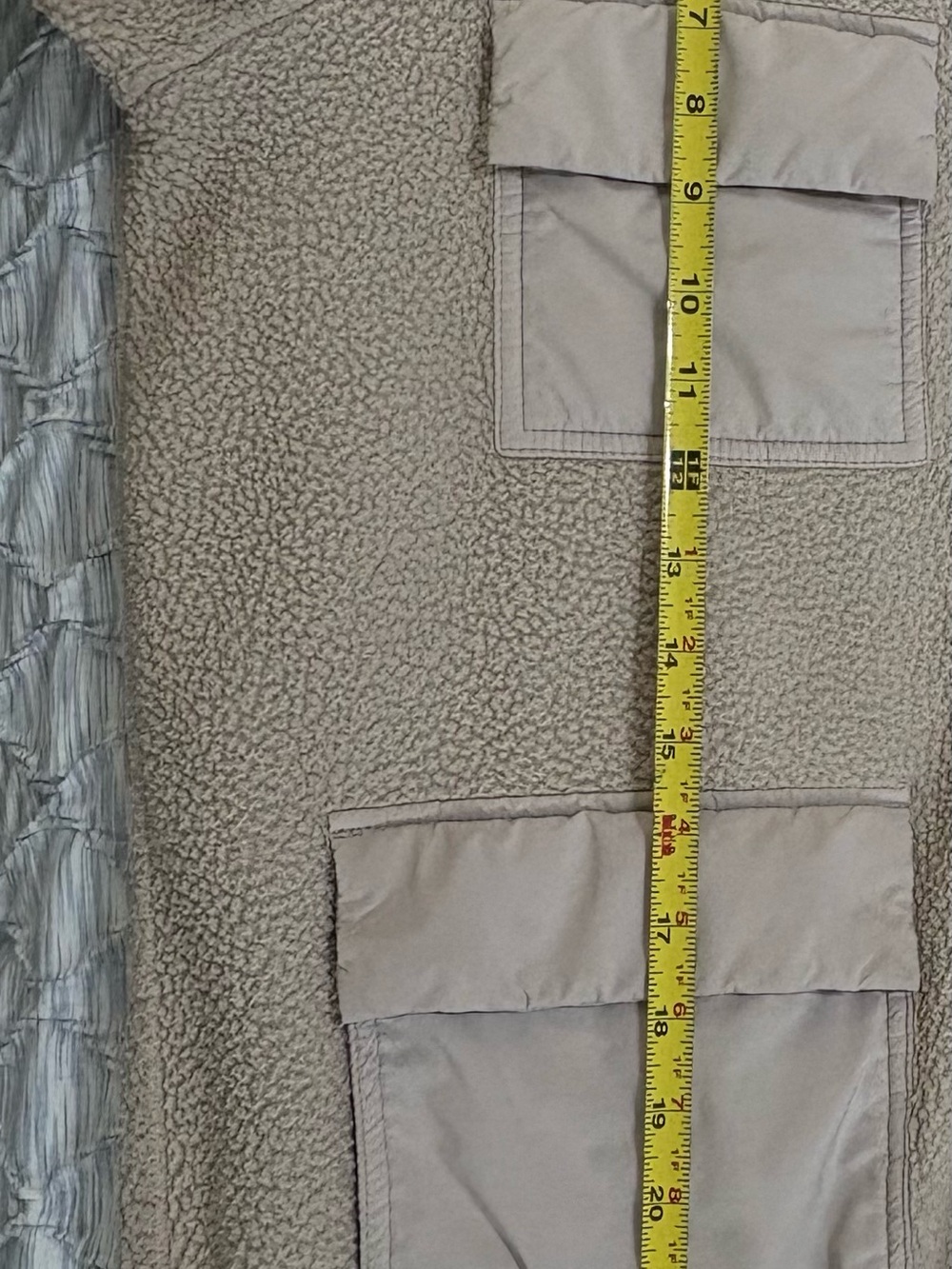 Vuori Utility Sherpa Jacket Women’s XS Cream Fleece Full Zip 4 Pocket Recycled - Picture 10 of 10
